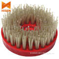 4" Diamond Brush for Making Leather Surface